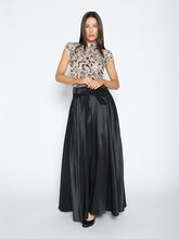 Load image into Gallery viewer, Lace Overlayed Cap Sleeve Mock Neck Top
