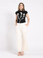 Load image into Gallery viewer, Lace Print Cargo Long Pants
