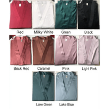 Load image into Gallery viewer, Ladies Fashion Red Soft Short Sleepwear For Women Trendy Women's Comfortable V Neck Bathrobe  Bridesmaid Bride Party Robes
