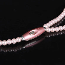 Load image into Gallery viewer, Ladies Luxury Pearl Necklace Pink Earphones With Mic Excellent Sound Quality Stereo Earphones For Everyday Use
