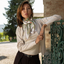 Load image into Gallery viewer, Melograno - Silk Foulard - Venetian Glass Green

