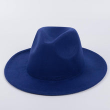 Load image into Gallery viewer, Ladies Men's Cotton Fedora Hat Luxury Fedora Hats Wide Brim Fedora Hats Gentleman Elegant Ladies Winter Autumn Wide Brim Hat UV Protection Hat Party Hats
