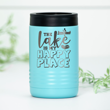 Load image into Gallery viewer, Lake Is My Happy Place Engraved Can Cooler
