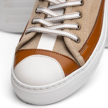 Load image into Gallery viewer, 65-360-TPE LANDO Sueded Calfskin Sneaker Taupe
