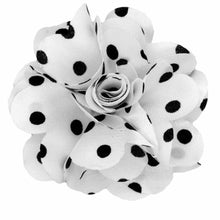 Load image into Gallery viewer, Vittorio Vico Men&#39;s Formal Polka Dot Flower Lapel Pin: Flower Pin Suit Accessories Pins for Suit or Tuxedo
