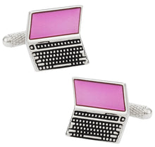Load image into Gallery viewer, Techy Gift Idea- Laptop Computer Cufflinks

