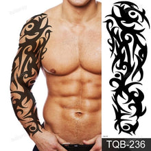 Load image into Gallery viewer, Large Black Temporary Tattoo Waterproof Luxury Big Tattoo For Body Arm Legs Modern Design
