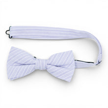 Load image into Gallery viewer, Lavender Stripe - Men's Pre-tied Bow Tie
