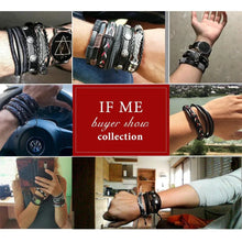 Load image into Gallery viewer, Layered Leather Charm Bracelet
