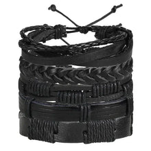 Load image into Gallery viewer, Layered Leather Charm Bracelet
