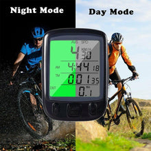 Load image into Gallery viewer, LCD Digital Bicycle Computer Waterproof Cycle Bike Stopwatch Wire Odometer Speedometer Automatic Wake-Up Cycling Computer LCD Backlight  Displays Cycling Accessories Accurate Speed Tracking
