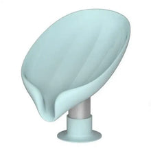 Load image into Gallery viewer, Leaf Shape Soap Box Creative Drain Soap Holder Bathroom Soap Holder Free Perforated Soap Dish For Bathroom Suction Cup Soap Dish Soap Dish with Draining Tray Soap Holder Saver for Shower Bathroom Keep Soap Bars Dry Clean
