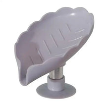 Load image into Gallery viewer, Leaf Shape Soap Box Drain Soap Holder Box Kichen Bathroom Accessories Toilet Laundry Soap Box Bathroom Supplies Tray Gadgets Soap Holder Leaf-Shape Self Draining Soap Dish Holder Not Punched Easy Clean Bar Soap Holder With Suction Cup Soap Dish
