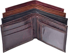 Load image into Gallery viewer, Leather Bifold Wallet with ID Window

