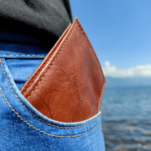 Load image into Gallery viewer, Leather Bifold Wallet with ID Window
