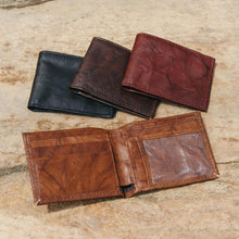 Load image into Gallery viewer, Leather Bifold Wallet with ID Window
