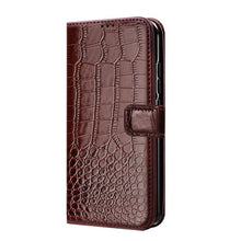 Load image into Gallery viewer, Leather Black Flip Case for iPhone XS Max X XR 12 Mini 11 Pro 7 8 Wallet Stand Cover Flip Wallet Leather Case with Secure Buckle Closing Lock and Bracket Function
