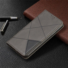 Load image into Gallery viewer, Leather Case For iPhone 11 12 13 14 Pro Max Mini XR XS Max X Flip Case Cover For iPhone SE Brown Leather Flip Case with Invisible Magnet and Card Slot Protective Case
