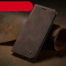 Load image into Gallery viewer, Leather Case For iPhone 14 13 11 12 Mini Pro XS XR Max Luxury Magnetic Flip Phone Case For iPhone Business Classic Wallet Cover Leather Magnetic Flip Back Stand Case/Cover
