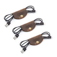 Load image into Gallery viewer, Leather Cord Wraps / Cable Organizers
