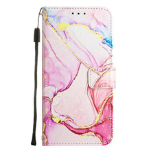Load image into Gallery viewer, Leather Flip Phone Case For iPhone 14 13 12 Mini 11 Pro XS Max Cute Card Slot Wallet Cover Marble Pattern PU Leather Shockproof Flip Wallet Case with Stand Magnetic Money Pouch Silicone Bumper Phone Case
