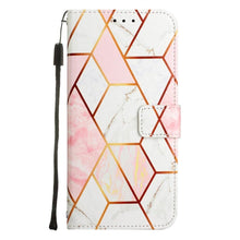Load image into Gallery viewer, Leather Flip Phone Case For iPhone 14 13 12 Mini 11 Pro XS Max Cute Card Slot Wallet Cover Marble Pattern PU Leather Shockproof Flip Wallet Case with Stand Magnetic Money Pouch Silicone Bumper Phone Case
