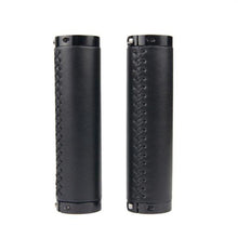 Load image into Gallery viewer, Leather Mountain Bike Scooter Bicycle Handlebar Cover Handle Grips Non-Slip Lock-on Bike Handlebar Grips Locking Non-Slip-PU Bicycle Handle Grip Bike Grips Widen Holding Surface For Cycling Mountain And Bicycles
