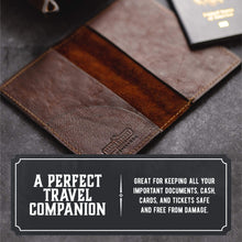 Load image into Gallery viewer, Leather Passport Holder / Field Notes Cover
