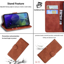 Load image into Gallery viewer, Leather Phone Case Wallet Cover For iPhone XR XS 10 11 Pro 12 mini 13 Pro Max Flip Stand Case Simple Skin-Friendly PU Leather Case Wallet Protective Case Flip Shockproof Mobile Phone Case
