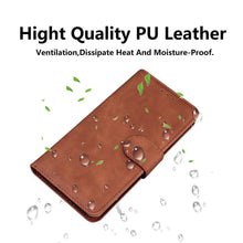 Load image into Gallery viewer, Leather Phone Case Wallet Cover For iPhone XR XS 10 11 Pro 12 mini 13 Pro Max Flip Stand Case Simple Skin-Friendly PU Leather Case Wallet Protective Case Flip Shockproof Mobile Phone Case
