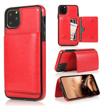 Load image into Gallery viewer, Leather Wallet Case For iPhone 11 Pro Max XS Max XR X 8 7 6S 6Plus 5 5S With Stand Card Pocket Case Cover Shockproof Texture PU Leather  Wallet Cover
