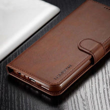 Load image into Gallery viewer, Leather Wallet Case for Xiaomi 12T 12X 11T Mi 11 Lite Poco M4 M3 X4 X3 Pro F3 Redmi 10C 9C 9A Note 11S 10 9S 8T Pro Flip Cover Card Holder  Wallet Flip Protective Phone Case
