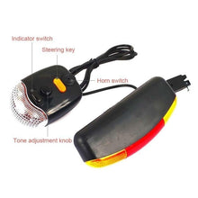 Load image into Gallery viewer, LED Bicycle Turn Signal Light With Horn Front Rear Lights Bike Directional Brake Lights Cycling Taillight Lamp Cycling Turn Signal Brake Light Horn Indicator Signal Brake LED Light Tune Horn For Outdoor
