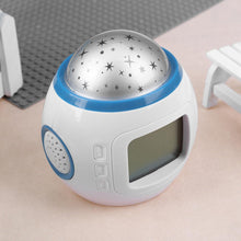 Load image into Gallery viewer, LED Digital Alarm Clock Alarm Clock for Kids Clocks Digital with LED Display Projection Music Star Sky Projection Calendar Thermometer Snooze Starry Star Glowing Alarm Clock For Children Baby Room Calendar Thermometer Night Light Projector
