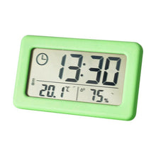 Load image into Gallery viewer, LED Digital Clock Digital Alarm Clock Battery Operated Small Desk Clocks with Smart Night Light Date Indoor Temperature LCD Electronic Clock for Bedroom  Electronic Digital Screen Desktop Clock for Home Office Backlight Snooze Desk Clocks
