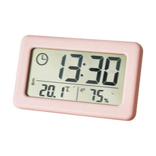Load image into Gallery viewer, LED Digital Clock Digital Alarm Clock Battery Operated Small Desk Clocks with Smart Night Light Date Indoor Temperature LCD Electronic Clock for Bedroom  Electronic Digital Screen Desktop Clock for Home Office Backlight Snooze Desk Clocks
