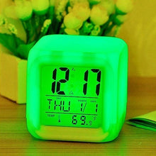 Load image into Gallery viewer, LED Digital Smart Alarm Clock Electronic Desktop Clocks LCD Display Showing Time Alarm Date Bedside Alarm Clocks with Snooze for Bedroom Kitchen Office Battery Operated  Watch Table Electronic Desktop Clocks USB Wake Up Clock Wake Up Time
