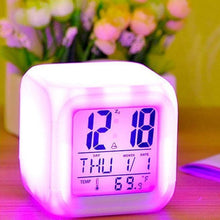 Load image into Gallery viewer, LED Digital Smart Alarm Clock Electronic Desktop Clocks LCD Display Showing Time Alarm Date Bedside Alarm Clocks with Snooze for Bedroom Kitchen Office Battery Operated  Watch Table Electronic Desktop Clocks USB Wake Up Clock Wake Up Time

