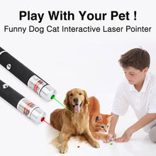 Load image into Gallery viewer, LED Laser Pet Cat Toy Red Dot Light Sight 530Nm 405Nm 650Nm Interactive Pen Pointer For Cats Dogs Pet Interactive Toys Cat Chase Exercise Toys For Indoor Cat Laser Presentation Remotes For Indoor Classroom Teaching
