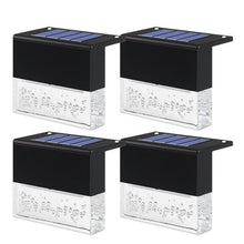 Load image into Gallery viewer, LED Solar Fence Light Outdoor Courtyard Home Garden Decoration Light RGB Waterproof Plywood Lights Decorative Table Lamp Cute Study Lamps for Bedroom Décor
