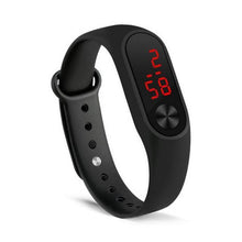 Load image into Gallery viewer, LED Sports Watches Women Silicone Electronic Digital Watch Student Wrist Bracelet LED Digital Silicone Strap Creative Hand Ring Electronic Watch Suitable For Women Men Student Kids
