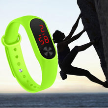 Load image into Gallery viewer, LED Sports Watches Women Silicone Electronic Digital Watch Student Wrist Bracelet LED Digital Silicone Strap Creative Hand Ring Electronic Watch Suitable For Women Men Student Kids
