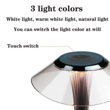 Load image into Gallery viewer, LED Table Lamp USB Charging Dimmable Protection Eyes Smart Touch Switch Bedside Lamps Transparent Crystal Creative Table Light Decorative Table Lamp Cute Study Lamps for Bedroom Décor
