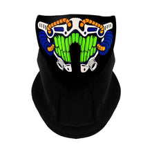 Load image into Gallery viewer, LED Warm Headgear ED Face Mask Party Masks Light Up Dance Halloween Cosplay Easter Rave Mask Luminous Costume Washable Foldable  Luminous Cool Party Mask Activated Light Up Mask Led Music Party Mask Led Music Mask for Festival Party
