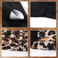 Load image into Gallery viewer, Leopard Bikini High Waist Bikini Animal Print Floral Swimsuit Ruffle Swimsuit Plus Size Swimwear Women Swimsuits for Women Two Piece Bathing Suits Ruffle Tops With High Waist Bottoms Bikini Sets For Teen Girls
