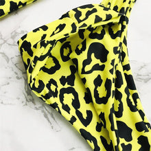 Load image into Gallery viewer, Leopard Bikini Women Swimwear Female Swimsuit Two-piece Bikini Set Comfortable Bathing Suit Swim Lady High Waist Bikini Set For Women Athletic Two Piece Soft Swimsuit Sporty Scoop Neck Bathing Suit
