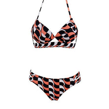 Load image into Gallery viewer, Leopard Bikinis Women Summer Swimsuit Strapless Bandage Bathing Suits Women's Halter Triangle Bikini Bottom Soft Two Piece Swimsuits Low Waist Push Up Bikini Set Swimwear
