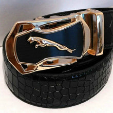 Load image into Gallery viewer, Men's Automatic Buckle Leather Belt - Leopard Sports Car Design
