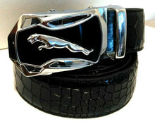 Load image into Gallery viewer, Men's Automatic Buckle Leather Belt - Leopard Sports Car Design
