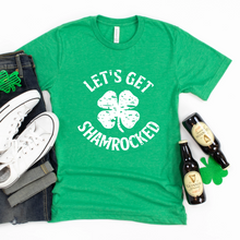 Load image into Gallery viewer, Let's Get Shamrocked St Patricks Day Tee
